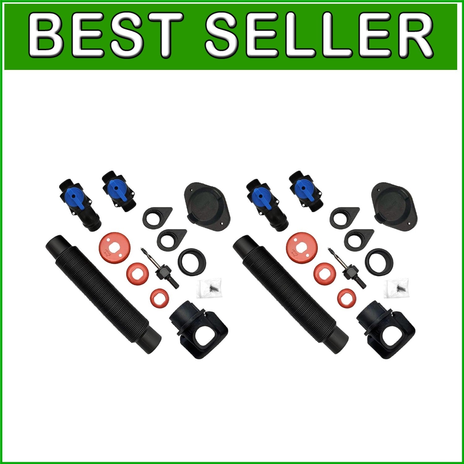 All-in-One Rainwater Collection System with Diverter & Spigot - Versatile 2 Pack