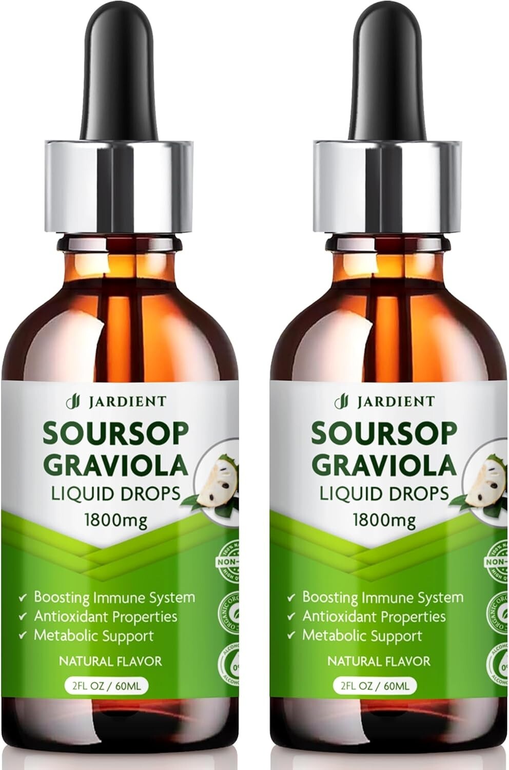 Premium Graviola Soursop Oil: Superior Absorption Wellness Drops - 120ml Total