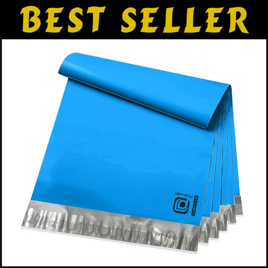 1000 Self-Sealing Blue Poly Mailers 7.5x10.5 - Perfect for Clothes & Accessories