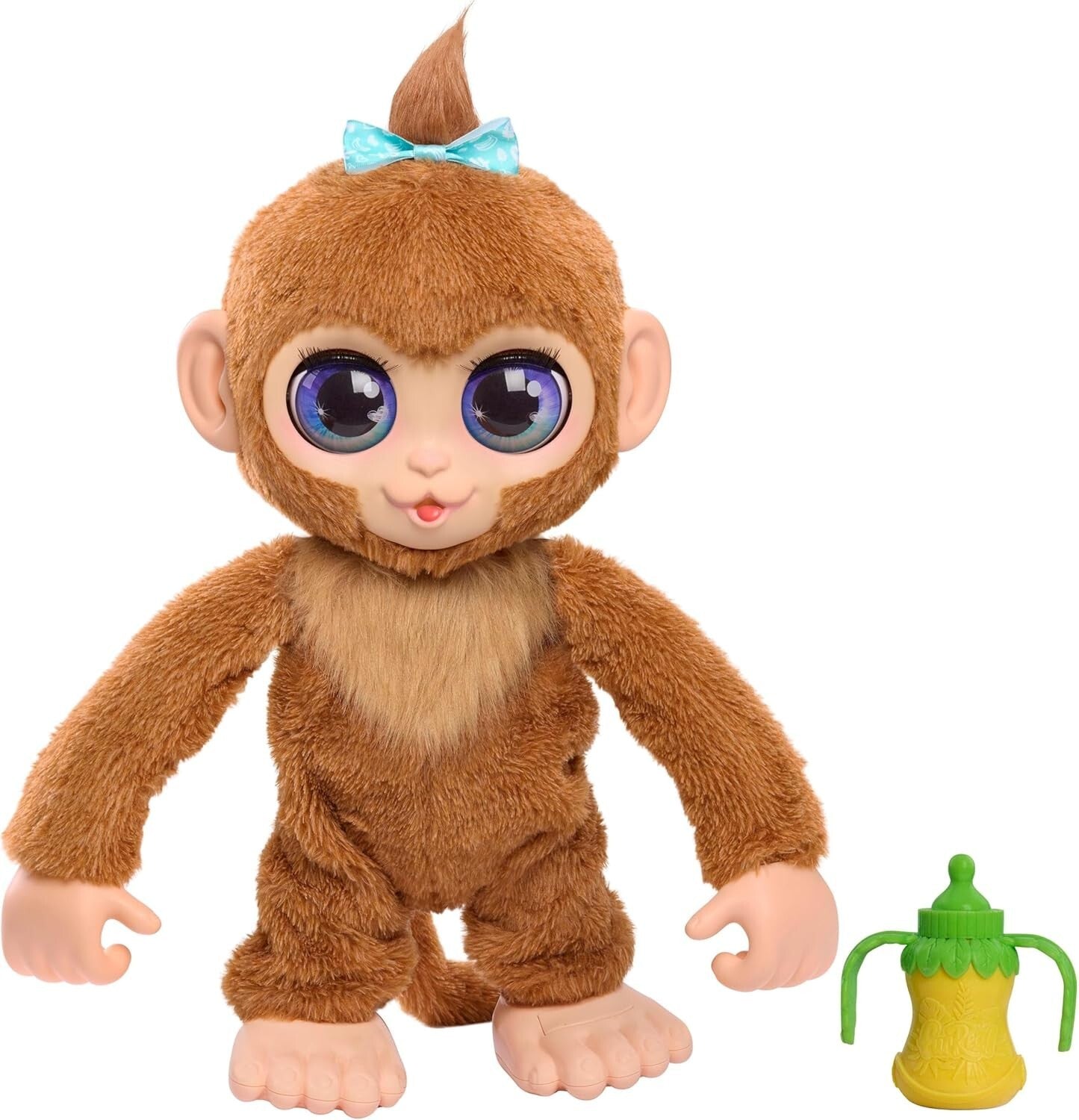 flipping furReal Peanut Monkey - 15-inch Interactive Plush for Imaginative Play