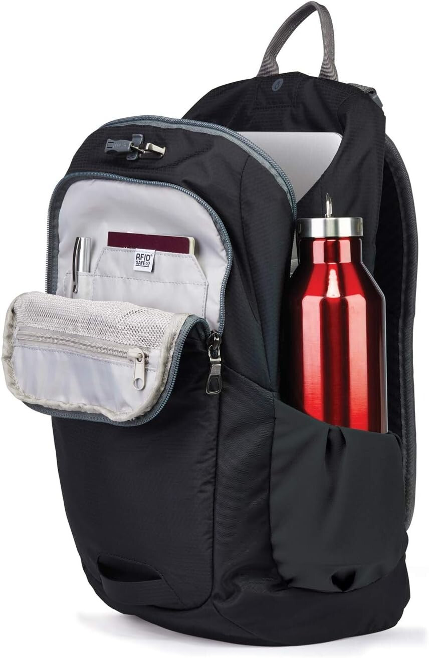 Lightweight 25L Anti-Theft Daypack with Cut-Resistant Features - Lakeside Blue