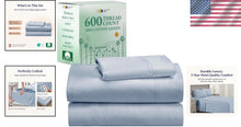 Load image into Gallery viewer, Cooling Twin Bed Sheet Set - 100% Cotton Sateen, Deep Pocket, OEKO-TEX Certified