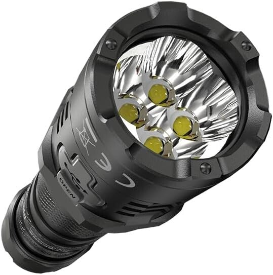 Ultra-Bright 4000 Lumen Tactical Flashlight with LumenTac Organizer Included