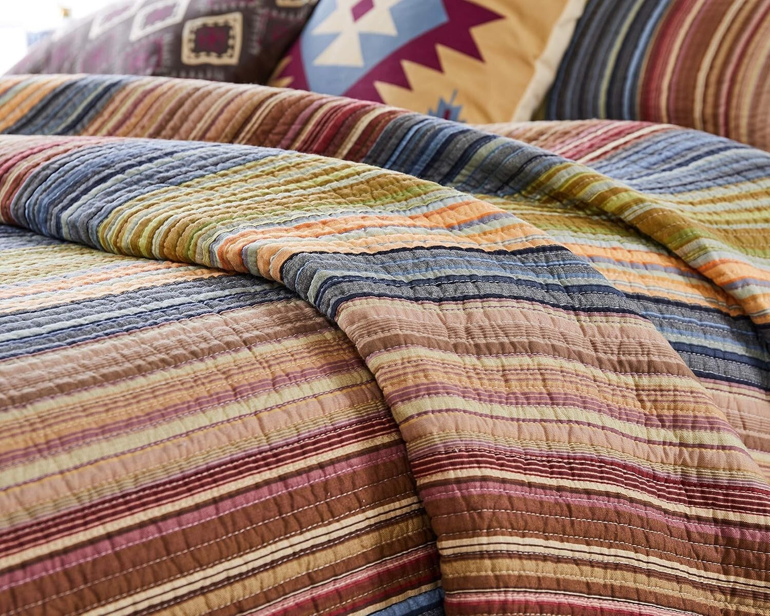 Elegant 3-Piece Full/Queen Katy Quilt Set – Breathable Cotton & Reversible