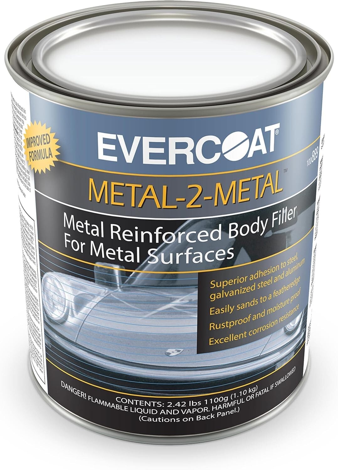 Durable Metal-2-Metal Aluminum Filler - 1100g for Restoration & Automotive Needs
