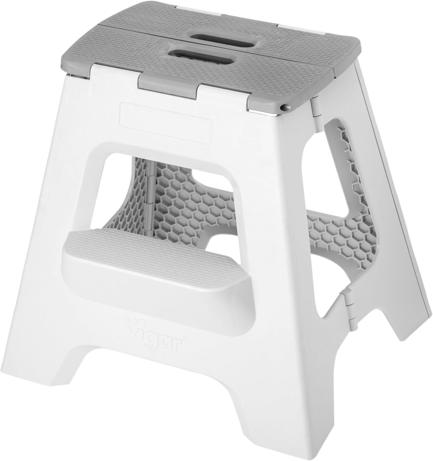 Versatile 2-Step Folding Stool for Home - Supports 330 Pounds Effortlessly