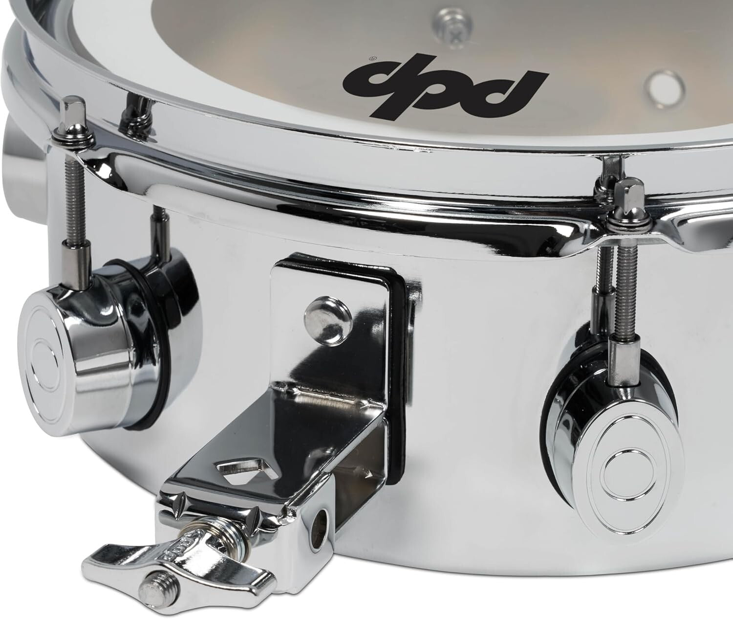 DW Mini Timbale 4X10 in Chrome-Plated Steel: Lightweight Percussion Instrument