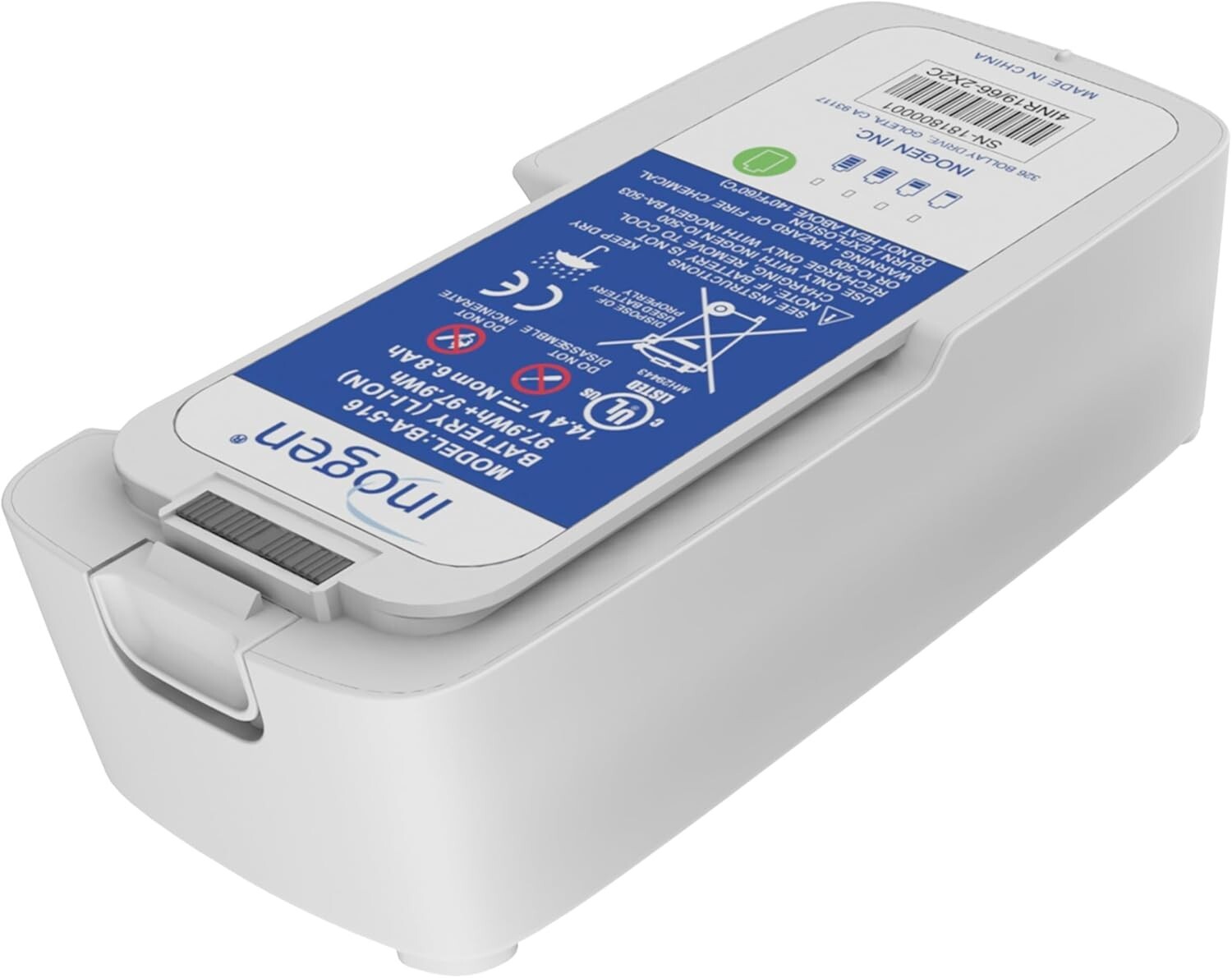 Rechargeable Extended Battery for Oxygen Therapy - 12 Hours Life at 2.18 lbs