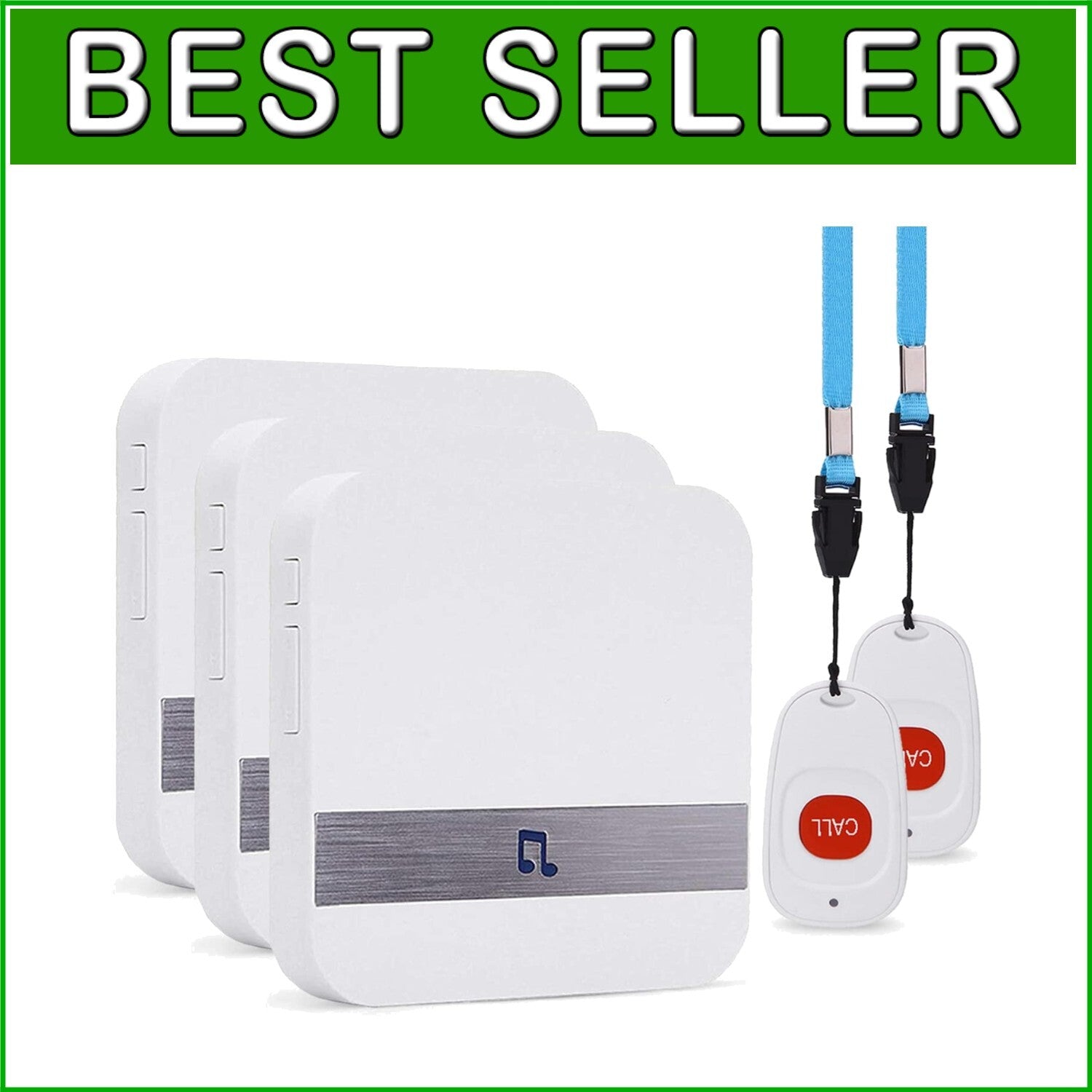 Fall Alert System for Elderly with 52 Melodies - Wireless & Expandable Solution