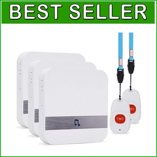 Fall Alert System for Elderly with 52 Melodies - Wireless & Expandable Solution