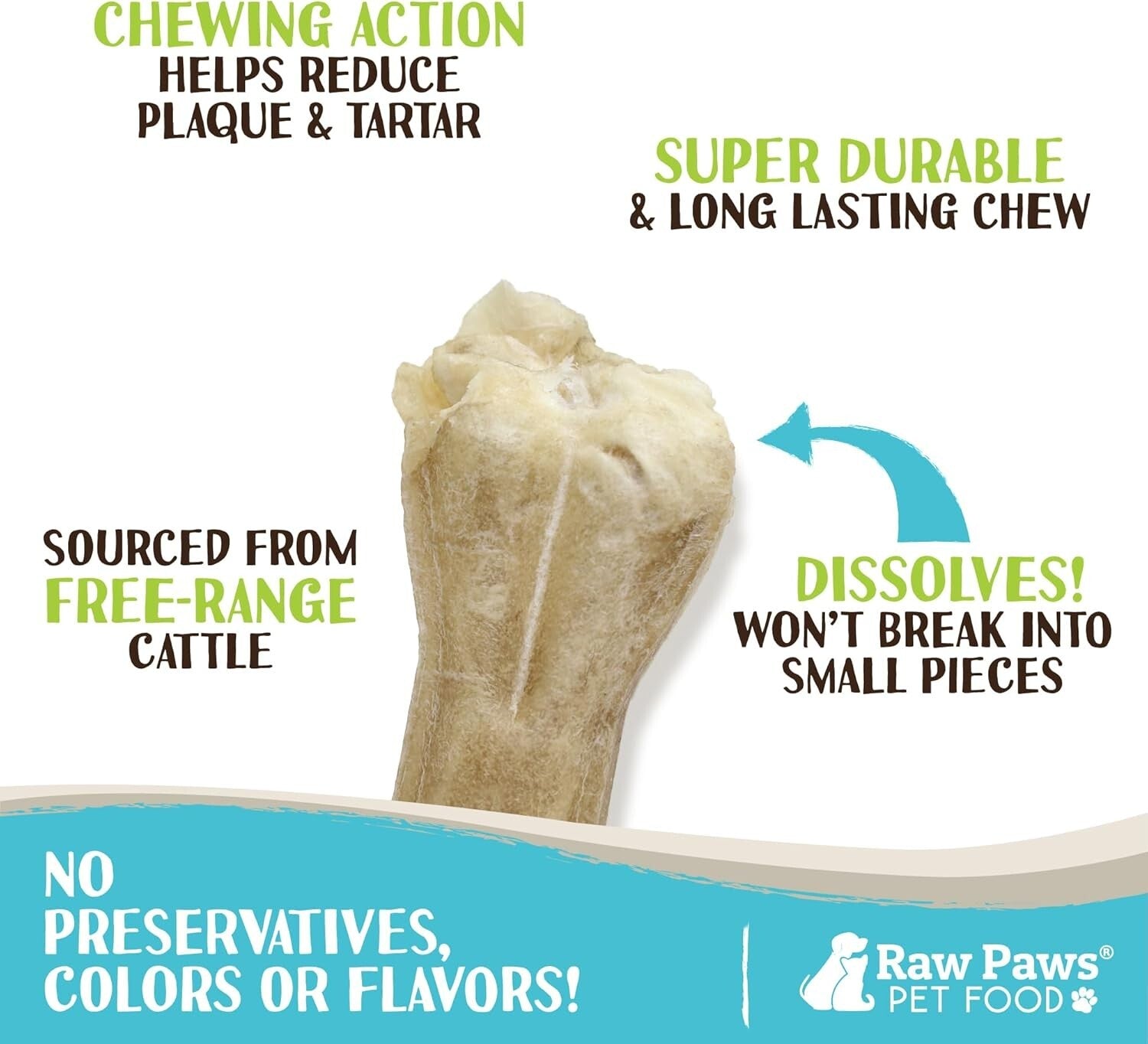 10-Pack Compressed Rawhide Bones - Perfect for Large Dogs and Aggressive Chewers