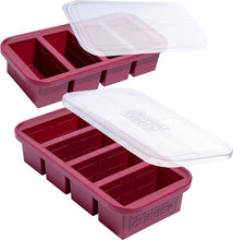 Load image into Gallery viewer, Durable Platinum Silicone Freezer Tray Set - Ideal for Broths and Leftovers