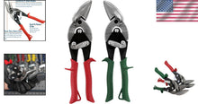 Load image into Gallery viewer, Professional Left &amp; Right Cut Offset Aviation Snip Set with Forged Steel Blades