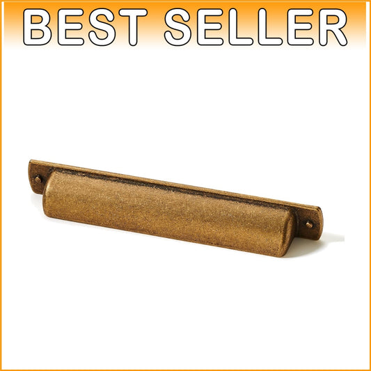 Heavy-Duty 5-Inch Antique Brass Drawer Pulls - Set of 10 for Stylish Homes