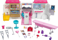 Load image into Gallery viewer, Transforming Ambulance Playset with 20+ Accessories &amp; Lights for Kids