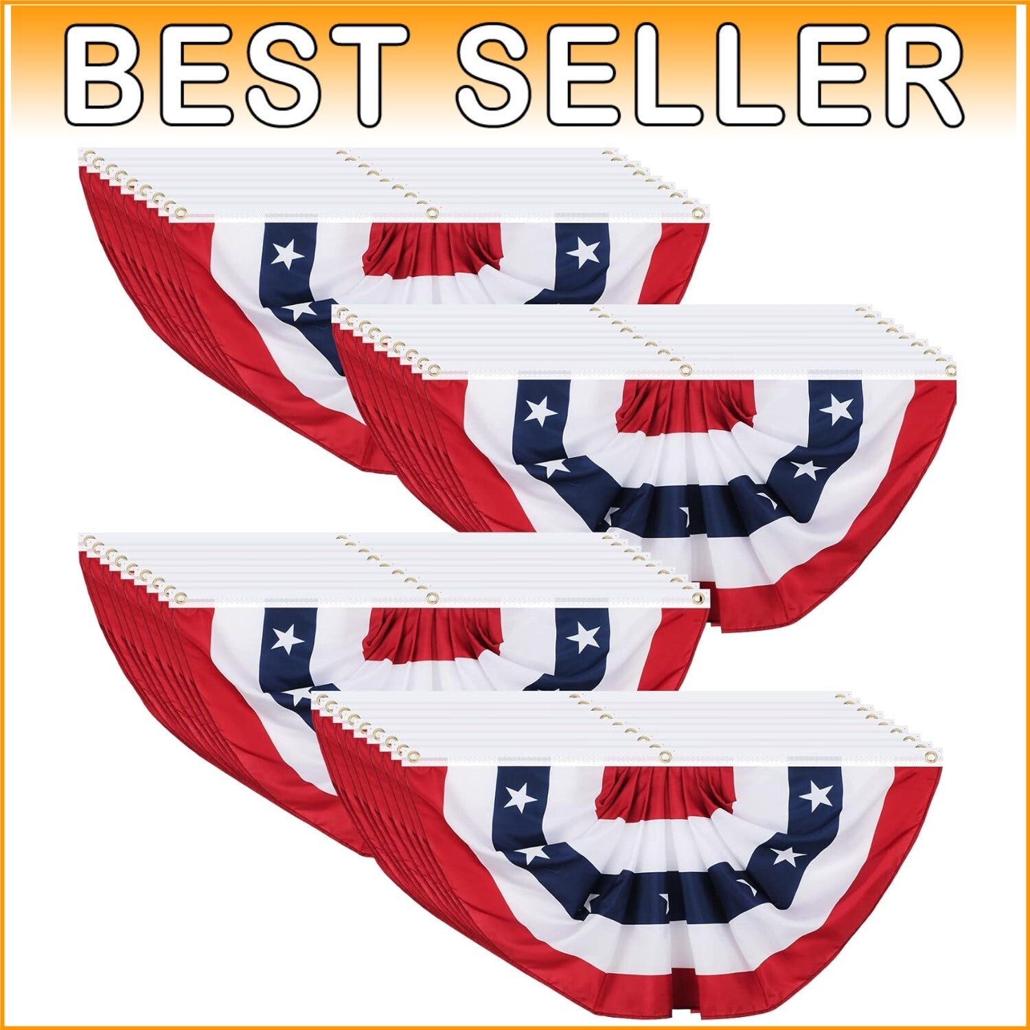 Durable & Fade Resistant American Bunting Flag - Perfect for Independence Day
