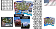Load image into Gallery viewer, Mint State 56 Quarters Coin Map Book - Collectible State &amp; National Park Series