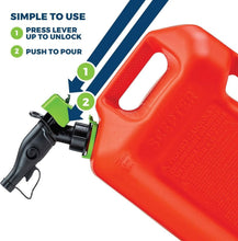 Load image into Gallery viewer, Durable 5-Gallon Red Gas Can with Flame Mitigation &amp; Controlled Flow Spout