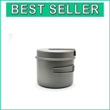 Load image into Gallery viewer, Compact and Lightweight 1600ml Titanium Pot with Foldable Pan - Hiking Essential
