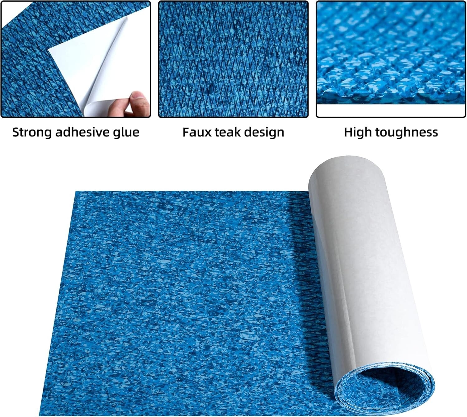 Elegant Camo Lake EVA Foam Marine Flooring - Easy Cut & Install 94.5"x 23.6"