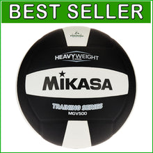 Load image into Gallery viewer, 9-Inch Black/White Official Size Volleyball – Ideal for Adult Training Sessions