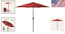 Load image into Gallery viewer, Lightweight 6 Ft Wine Red Market Umbrella with Tilt Control &amp; Steel Frame