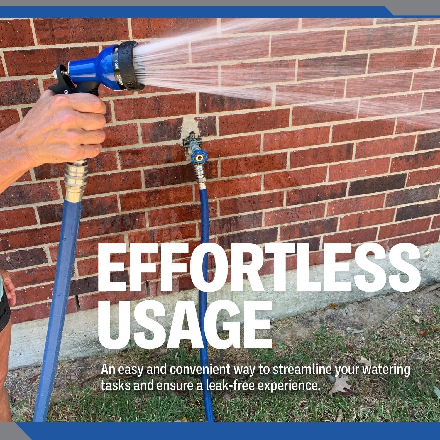 304 Stainless Steel Garden Hose Quick Connect Fittings Set of 4 for Effortles...