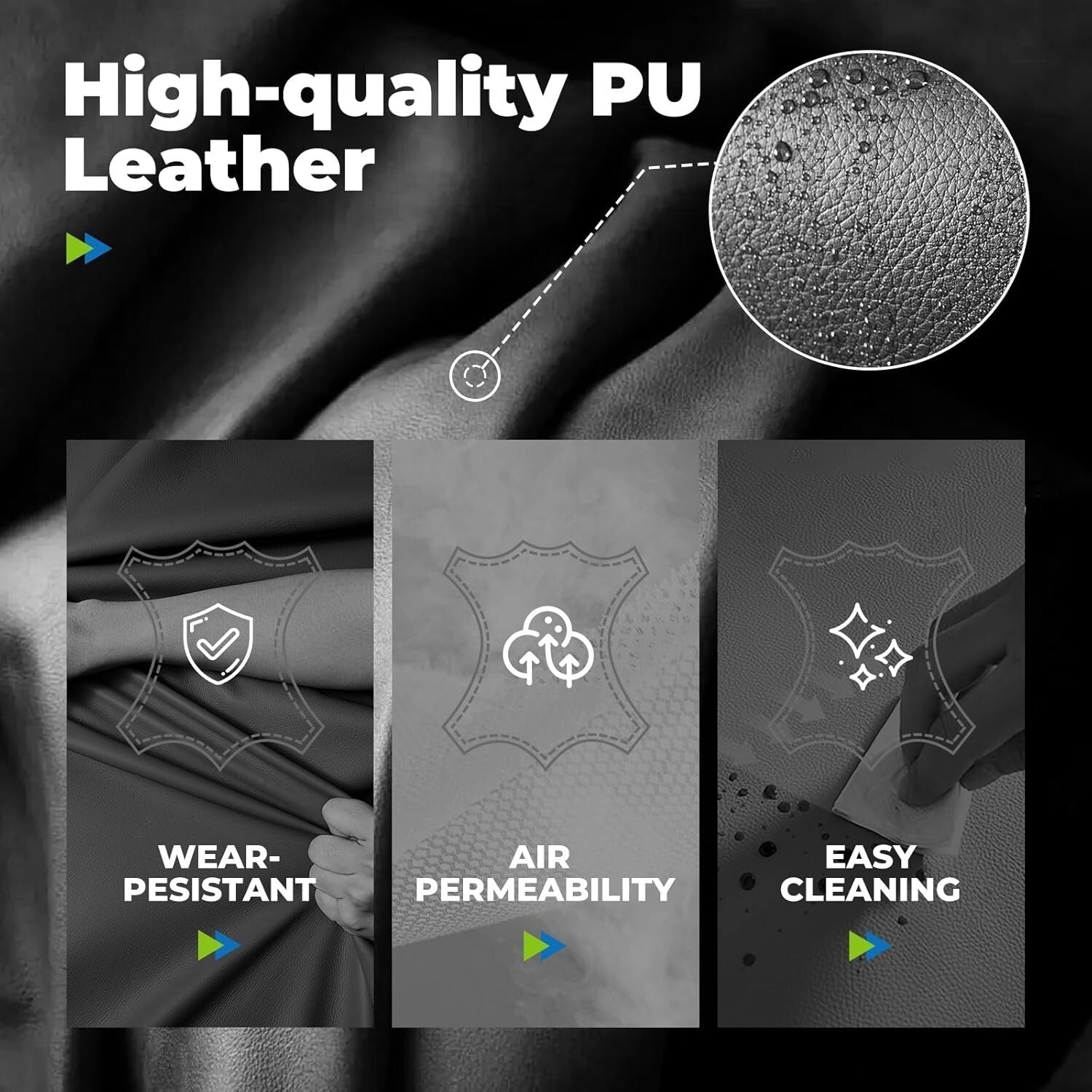 Big & Tall Executive Chair with Soft Armrests, Adjustable & Versatile