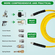 Load image into Gallery viewer, Ultimate High-Pressure Sewer Jetter Kit - 100FT Hose &amp; Accessories Included