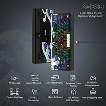 Load image into Gallery viewer, Womier S-K80 - Premium RGB Mechanical Keyboard with Visual Multimedia Screen