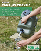 Load image into Gallery viewer, Military Green 6.6 Gallon Wide Mouth Water Storage for Camping Adventures