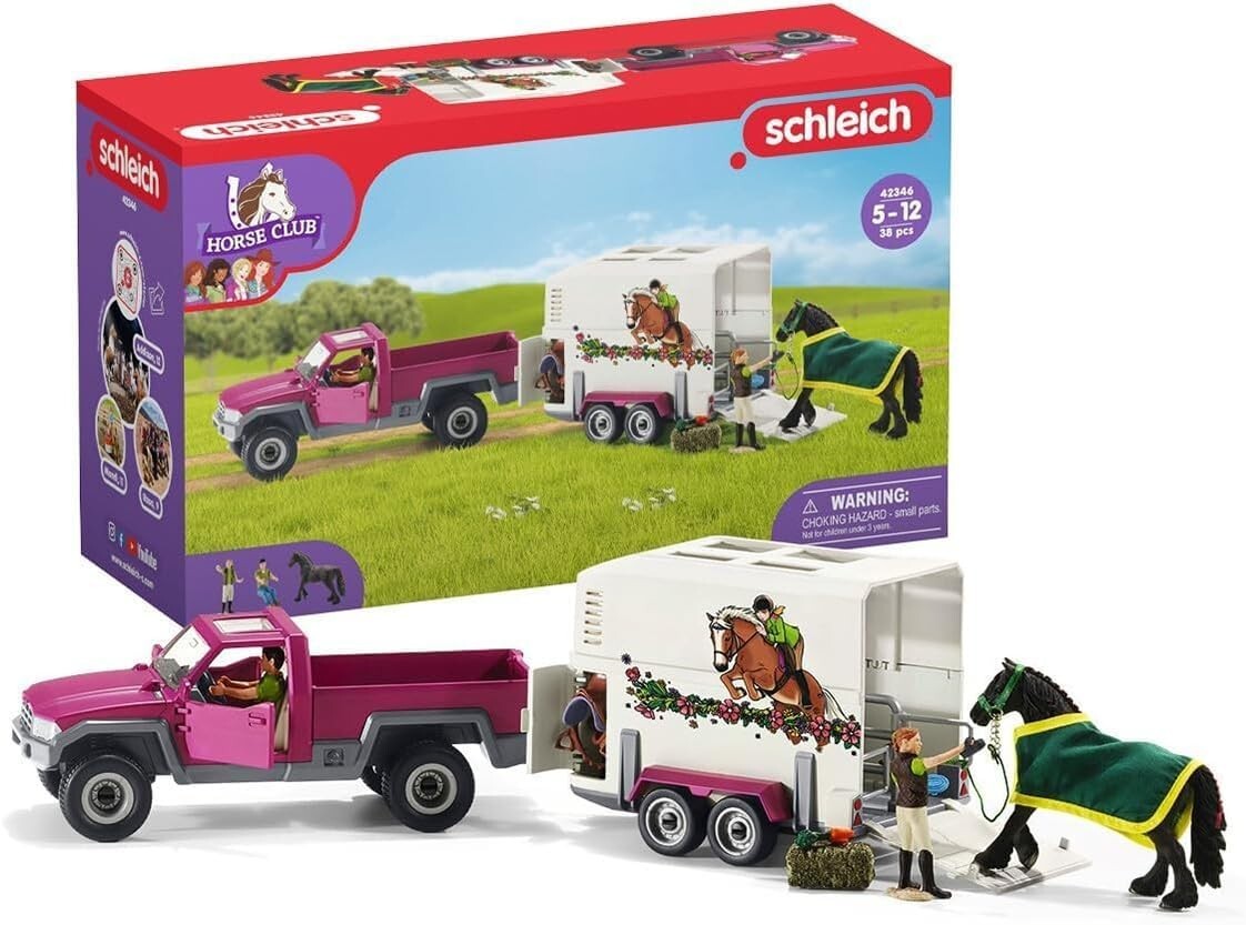 Detailed 38-Piece Horse Club Trailer & Truck Adventure Set for Creative Play
