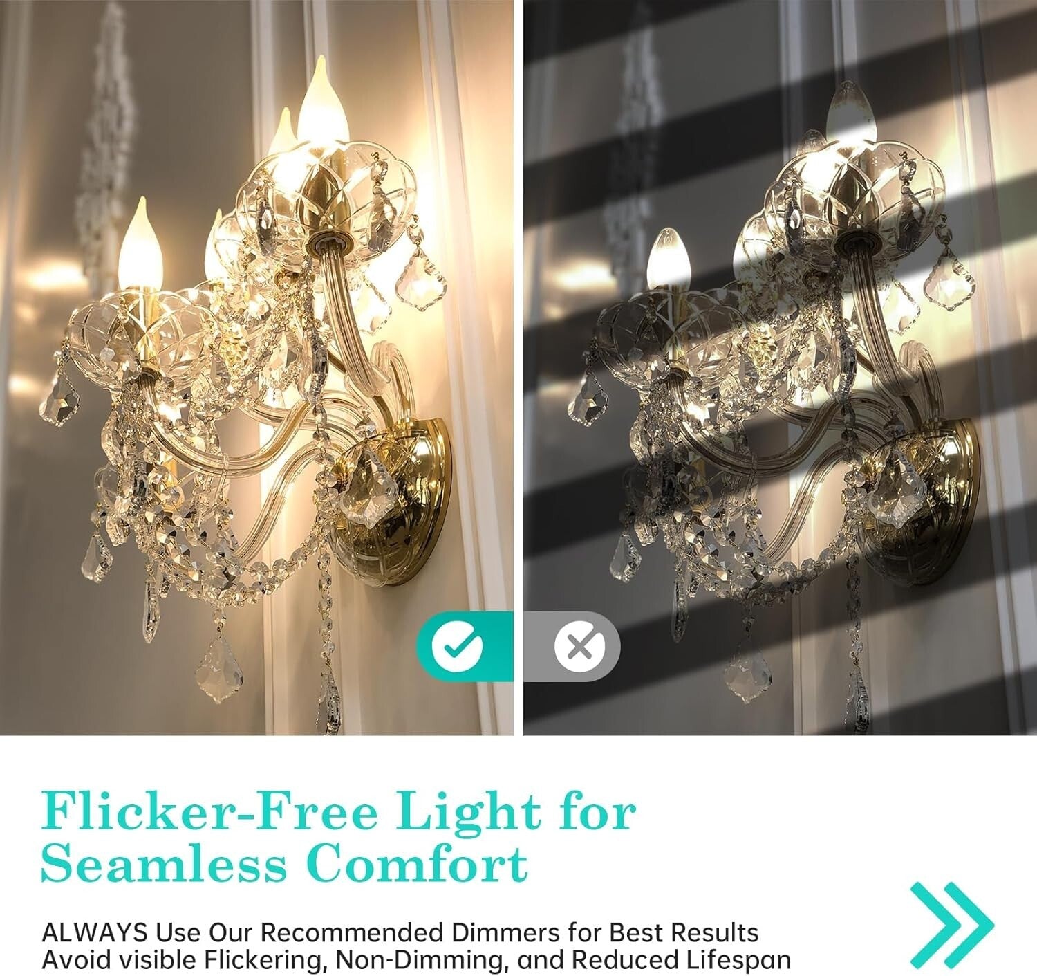 Dimmable 4W E12 Frosted LED Bulbs - 40W Equivalent, Ideal for Home Ambiance