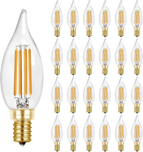 Load image into Gallery viewer, Energy-Efficient 4W E12 LED Bulbs - 450 Lumens, 40W Equivalent, Set of 24