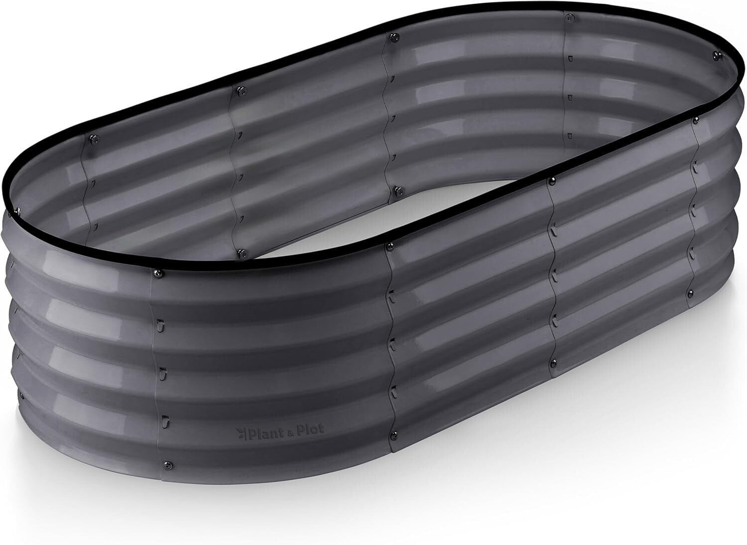 Modern Galvanized Garden Planter - 48" (4 ft) x 24" (2 ft) for Flowers & Veggies