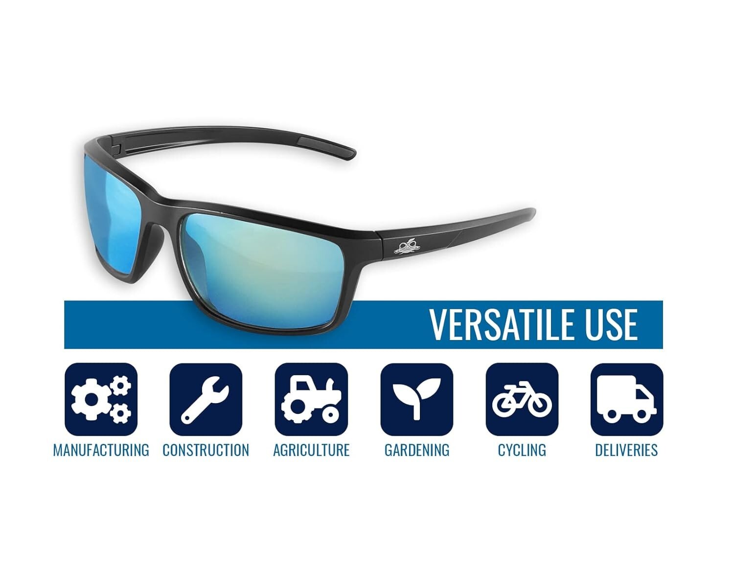 Lightweight ANSI Z87+ Polarized Safety Glasses with Performance Fog Technology
