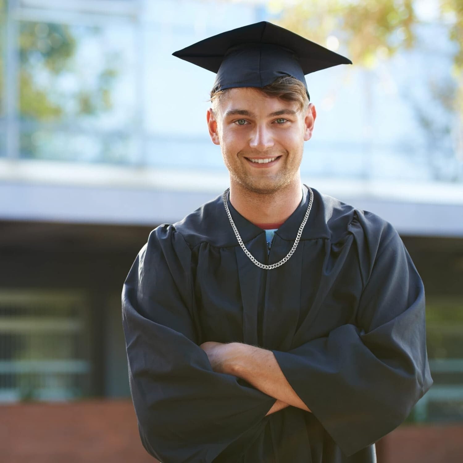 Men's 20in Cuban Link Chain - Stylish Graduation Gift for Dad, Son, or Uncle