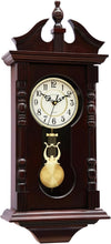 Load image into Gallery viewer, Beautiful Antique-Inspired Walnut Pendulum Clock - Battery Operated Elegance