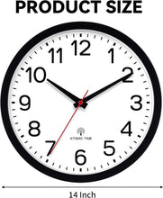 Load image into Gallery viewer, Modern 14-Inch Battery-Operated Wall Clock - Sleek Design for Tranquil Spaces