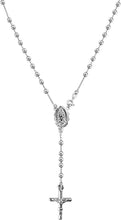 Load image into Gallery viewer, Elegant 20'' 925 Sterling Silver Y Necklace with Virgin Mary Pendant &amp; Gift Box