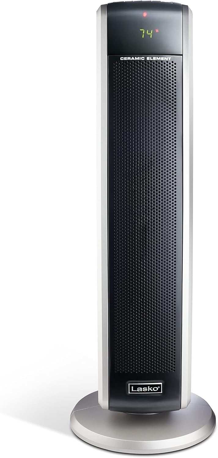 Digital Ceramic Tower Heater 1500W with Auto Timer & Quiet Operation for Comfort