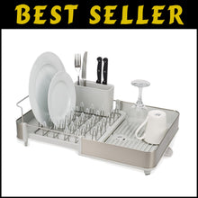 Load image into Gallery viewer, Premium Expandable Dish Rack with Removable Cutlery Holder &amp; Drainage System
