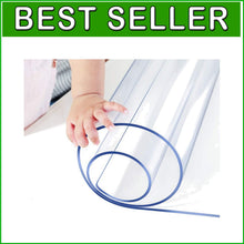 Load image into Gallery viewer, Durable 1.5mm Thick Clear Plastic Tablecloth - Wipeable Protector 30x108