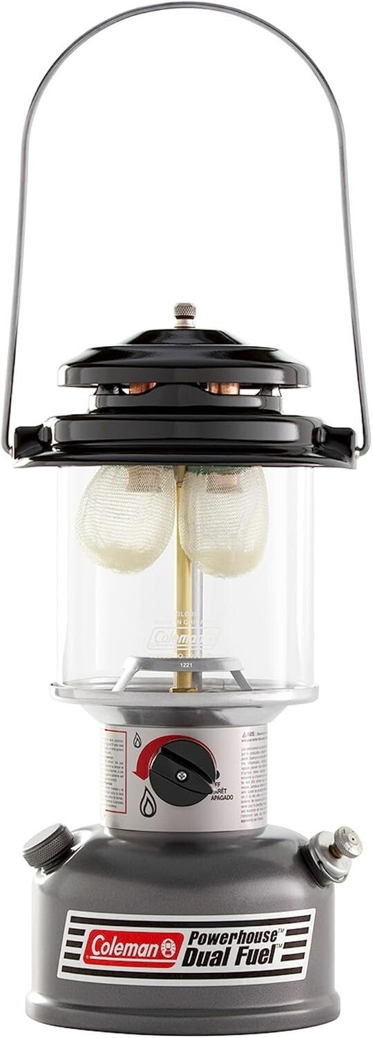 Portable Dual-Fuel Lantern: 800 Lumens, 20-Hour Operation & Easy Carry Handle