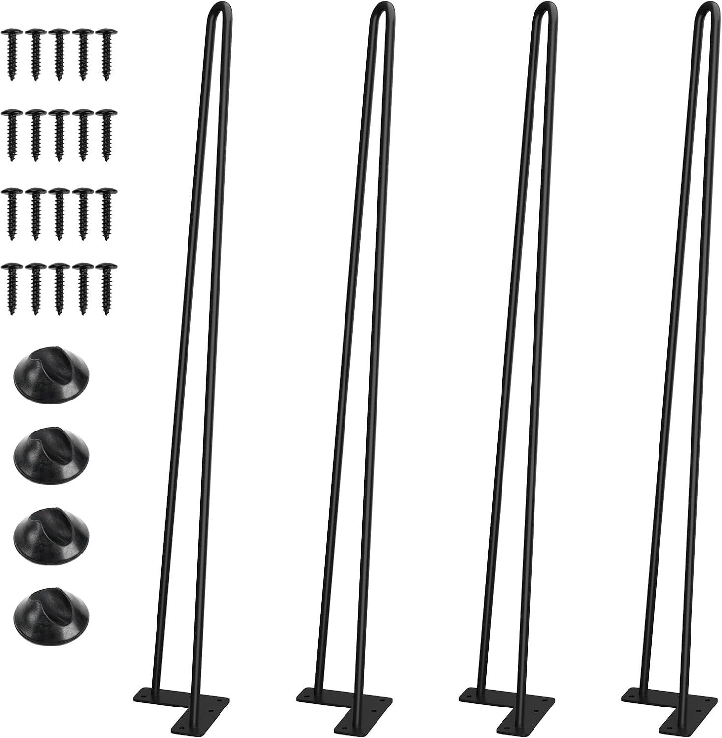 Heavy Duty 28 Inch Hairpin Table Legs for Stylish Dining and Coffee Tables
