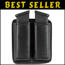 Load image into Gallery viewer, Durable Bullhide Leather Double Mag Pouch – Fits Most Double &amp; Single Stack Mags