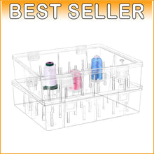 Load image into Gallery viewer, Superb Visibility Stackable Thread Storage Boxes - 2 Pack for Embroidery
