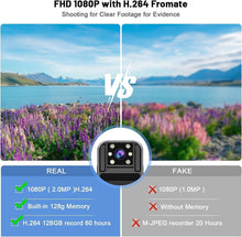 Load image into Gallery viewer, Compact Portable Body Worn Camera 128GB with Audio &amp; Night Vision Functionality
