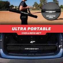 Load image into Gallery viewer, Durable Tripod Ball Caddy - Black, Holds Baseball &amp; Softball, Lightweight Design