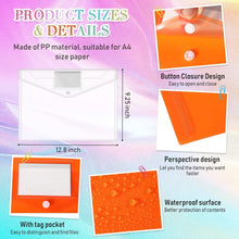 Load image into Gallery viewer, Waterproof 100 A4 Size Clear Envelopes - Versatile Document Storage Solution
